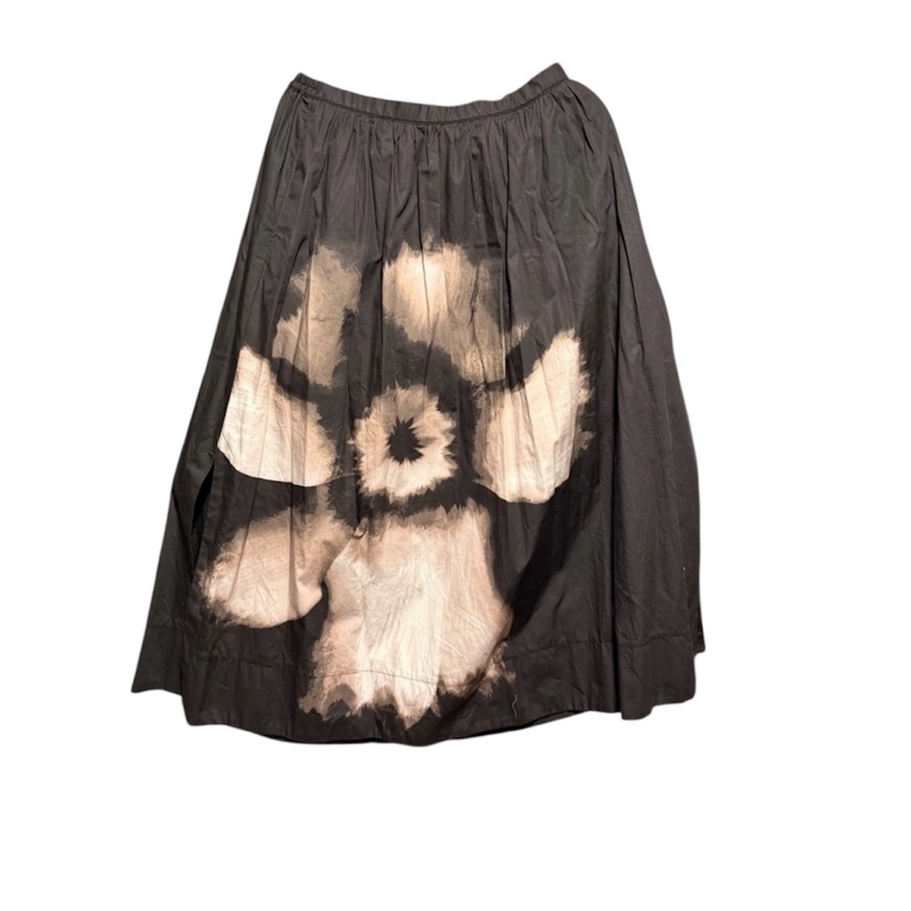 Simply Vera grayish black Tie-Dye Skirt with Side Slits & Pockets